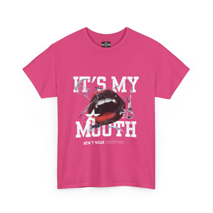 Trendy Graphic Tee - "It's My Mouth" Statement Shirt for Everyday Wear