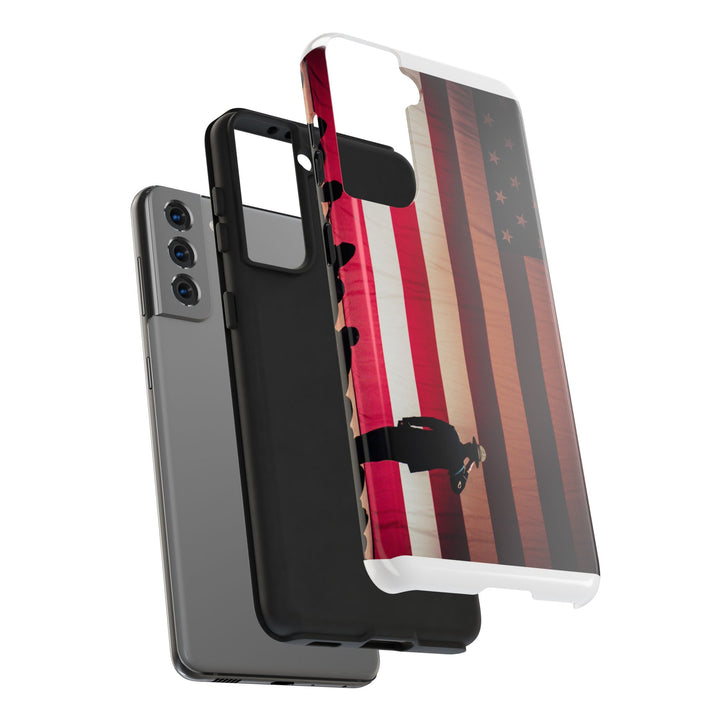 Patriotic Tough Phone Case - American Flag Design