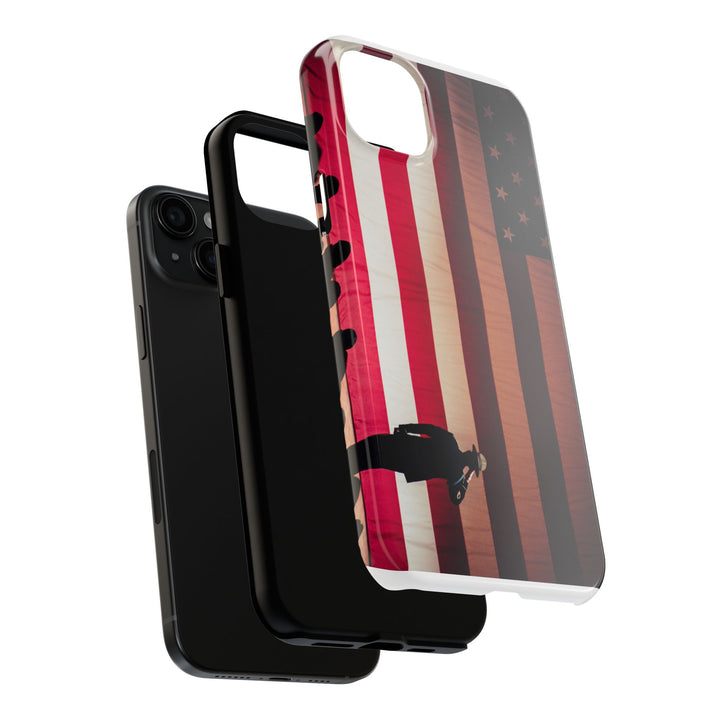 Patriotic Tough Phone Case - American Flag Design