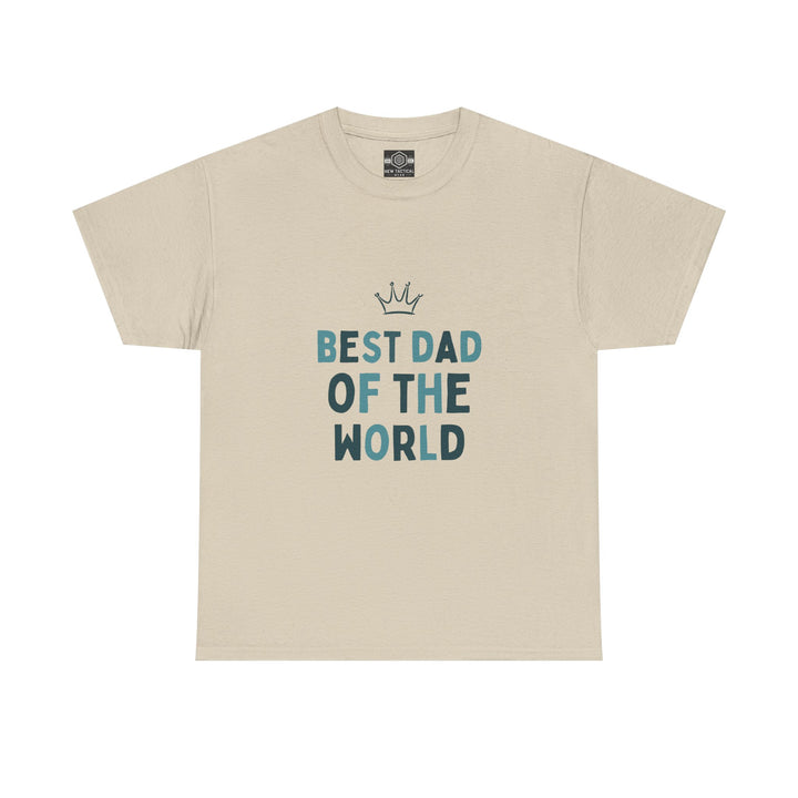 Best Dad of the World Unisex Heavy Cotton Tee - Perfect Father's Day Gift