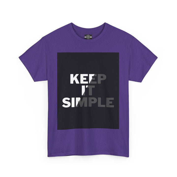 Keep It Simple Woman Heavy Cotton Tee - Minimalist Style T-Shirt for Everyday Wear