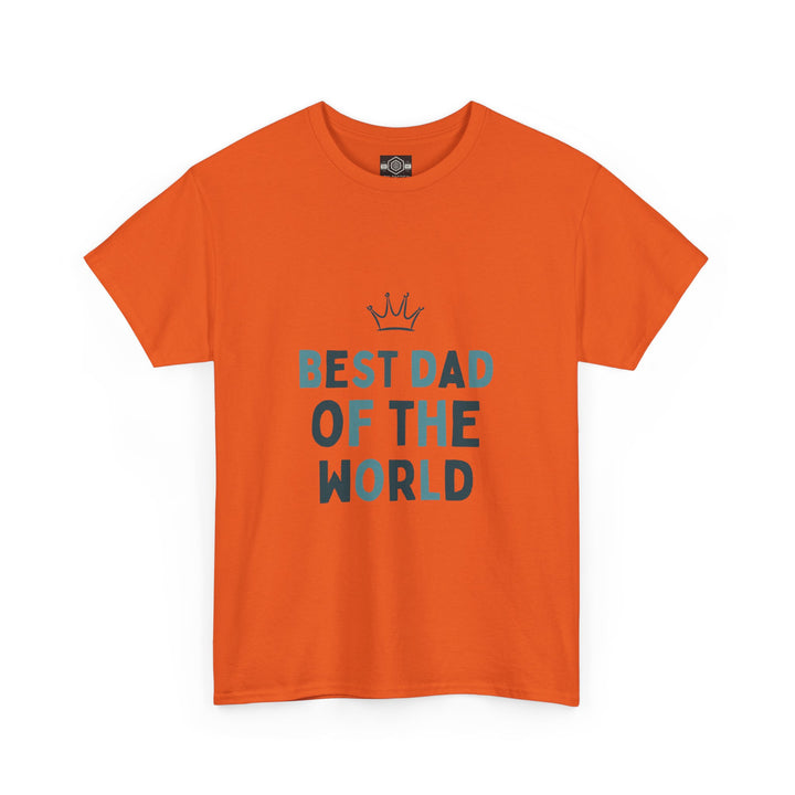 Best Dad of the World Unisex Heavy Cotton Tee - Perfect Father's Day Gift