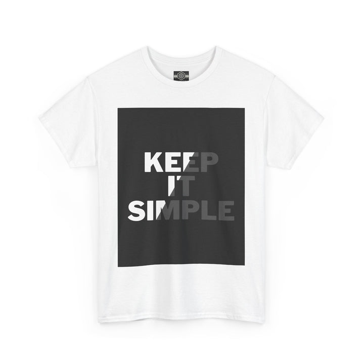 Keep It Simple Woman Heavy Cotton Tee - Minimalist Style T-Shirt for Everyday Wear