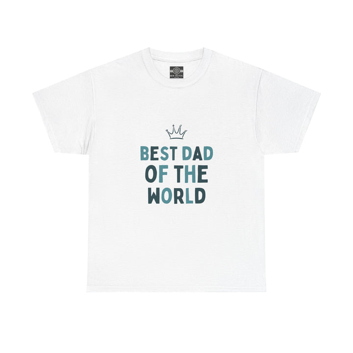 Best Dad of the World Unisex Heavy Cotton Tee - Perfect Father's Day Gift