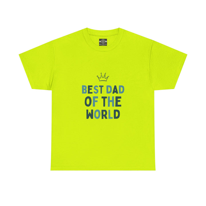 Best Dad of the World Unisex Heavy Cotton Tee - Perfect Father's Day Gift