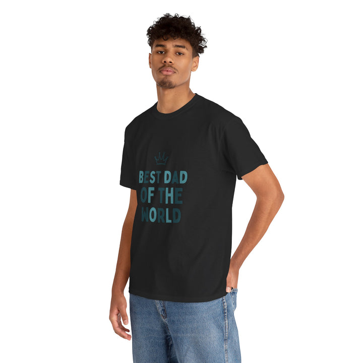 Best Dad of the World Unisex Heavy Cotton Tee - Perfect Father's Day Gift