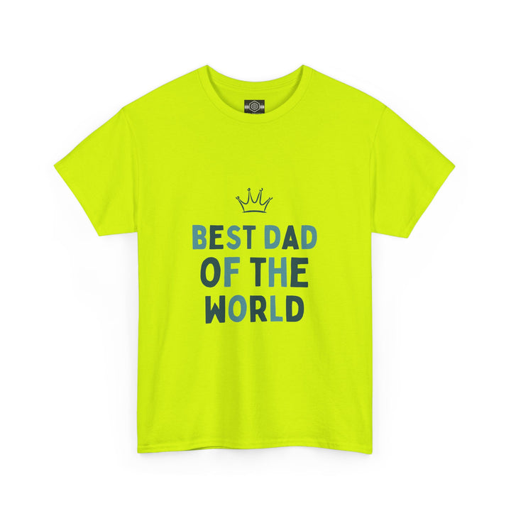 Best Dad of the World Unisex Heavy Cotton Tee - Perfect Father's Day Gift