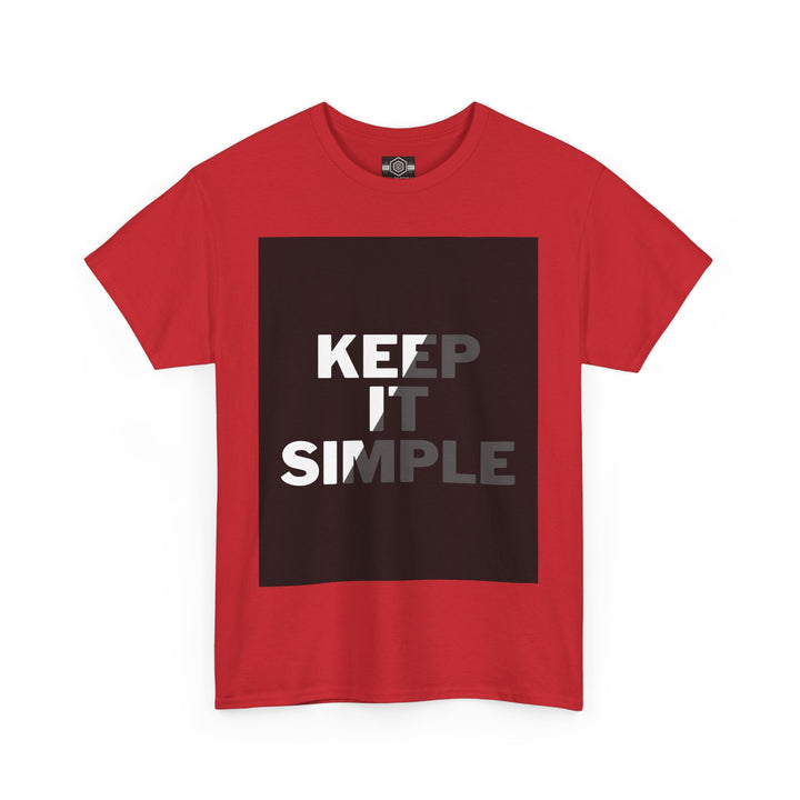 Keep It Simple Woman Heavy Cotton Tee - Minimalist Style T-Shirt for Everyday Wear