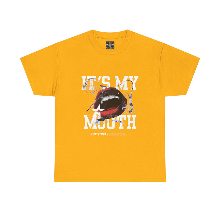 Trendy Graphic Tee - "It's My Mouth" Statement Shirt for Everyday Wear