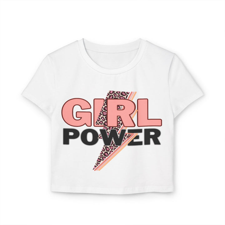 Girls' Baby Tee - Girl Power Lightning Graphic Shirt