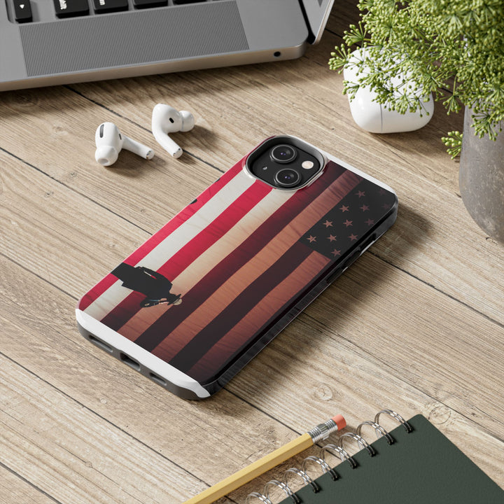 Patriotic Tough Phone Case - American Flag Design