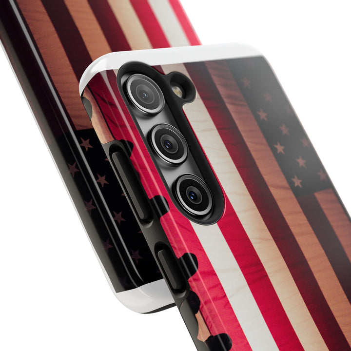 Patriotic Tough Phone Case - American Flag Design