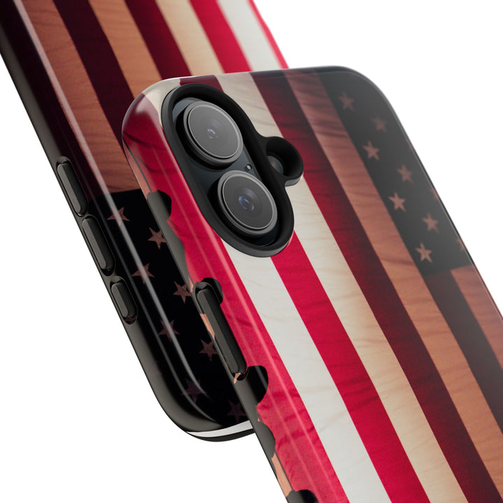 Patriotic Tough Phone Case - American Flag Design