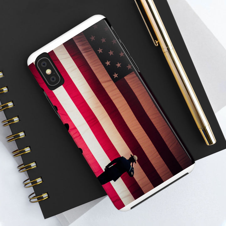 Patriotic Tough Phone Case - American Flag Design