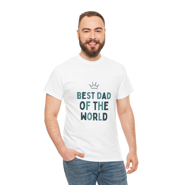 Best Dad of the World Unisex Heavy Cotton Tee - Perfect Father's Day Gift