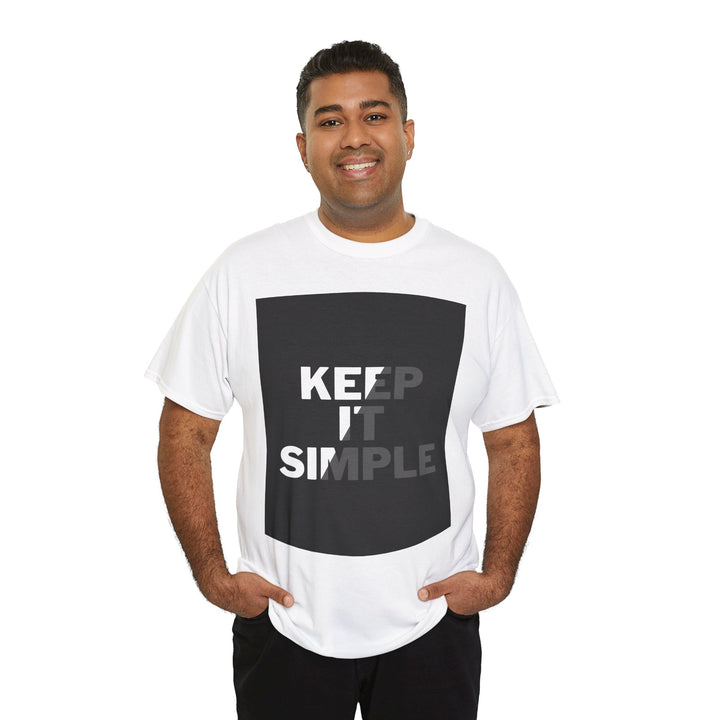 Keep It Simple Woman Heavy Cotton Tee - Minimalist Style T-Shirt for Everyday Wear