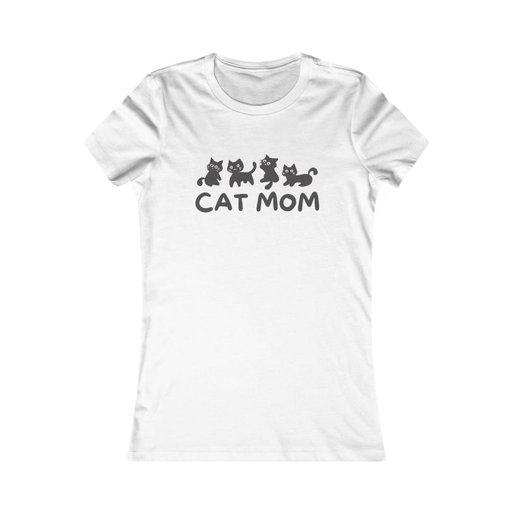 Cat Mom Women's Favorite Tee - Cute T-Shirt for Cat Lovers