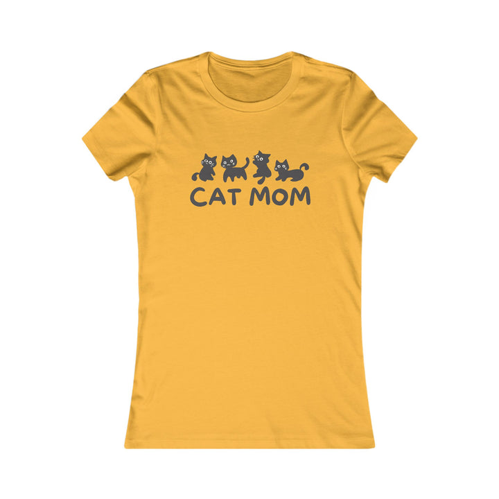 Cat Mom Women's Favorite Tee - Cute T-Shirt for Cat Lovers