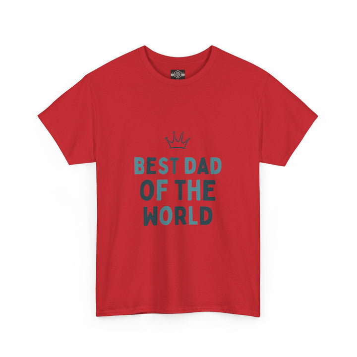 Best Dad of the World Unisex Heavy Cotton Tee - Perfect Father's Day Gift