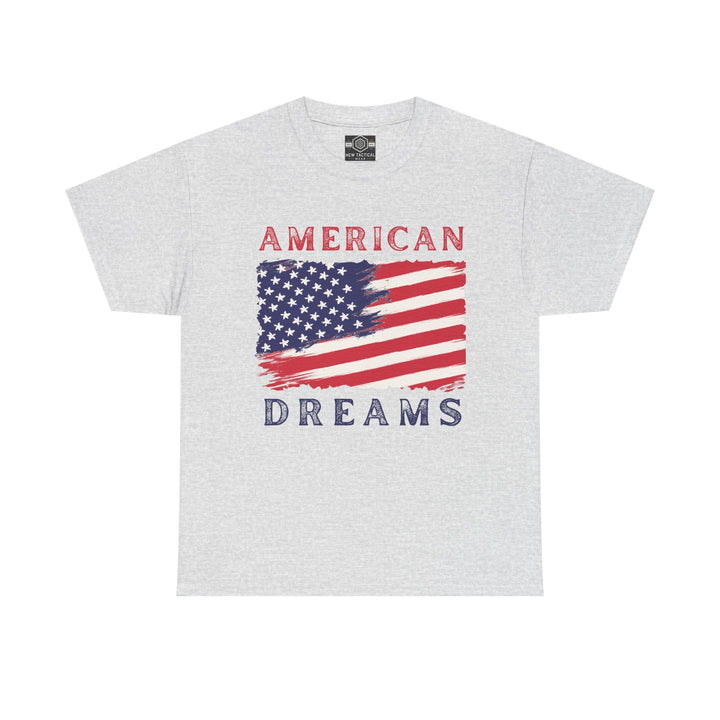 American Dreams Heavy Cotton Tee - Patriotic Graphic T-Shirt