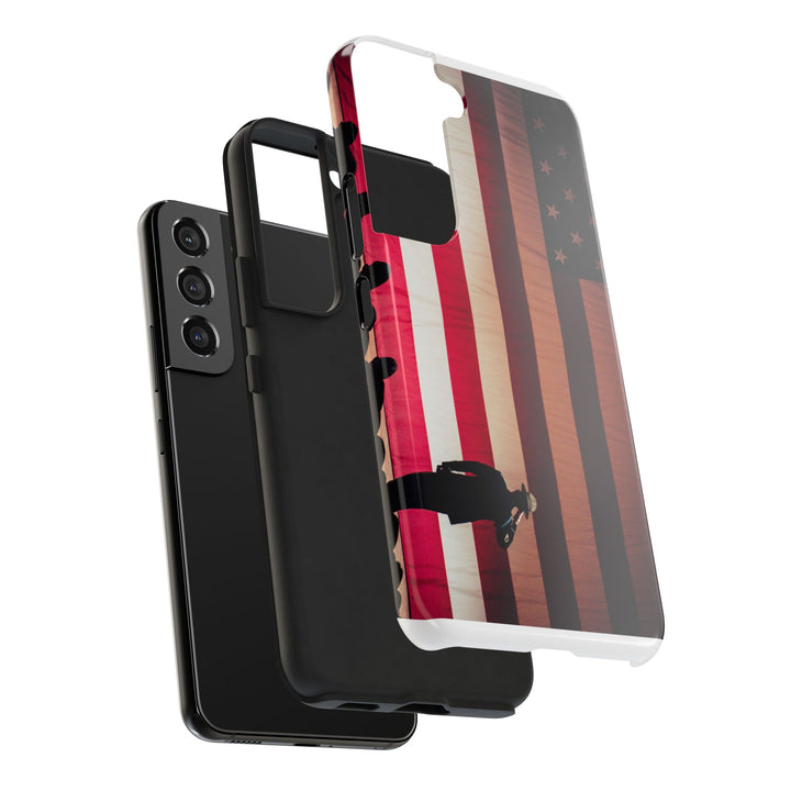 Patriotic Tough Phone Case - American Flag Design