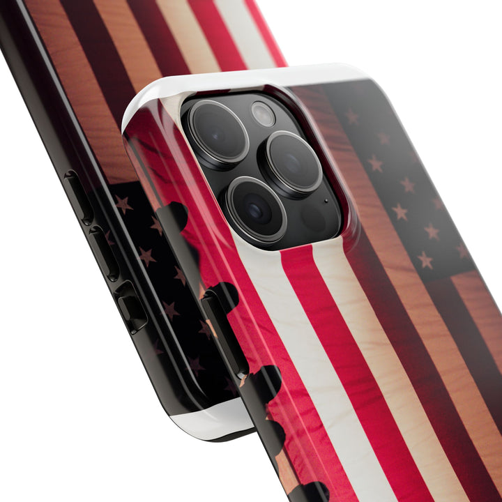 Patriotic Tough Phone Case - American Flag Design