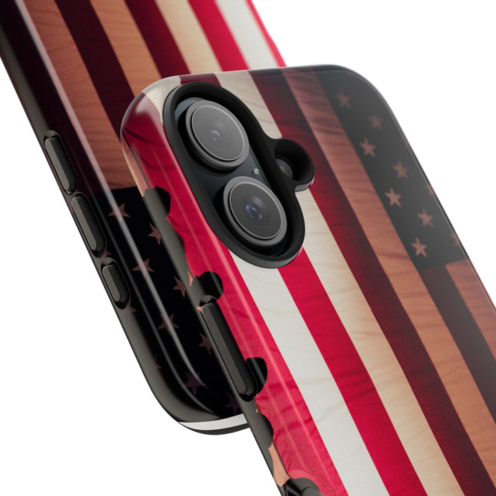 Patriotic Tough Phone Case - American Flag Design