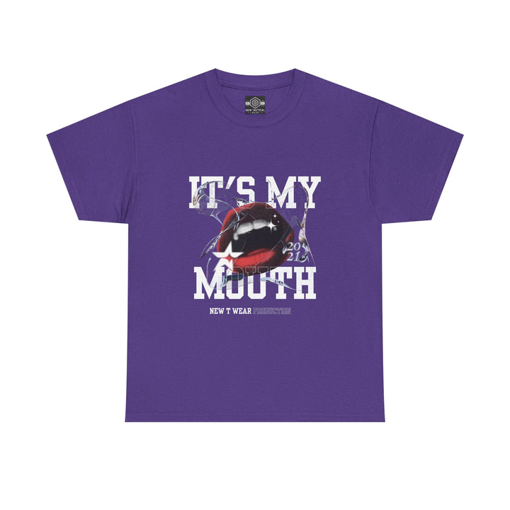 Trendy Graphic Tee - "It's My Mouth" Statement Shirt for Everyday Wear