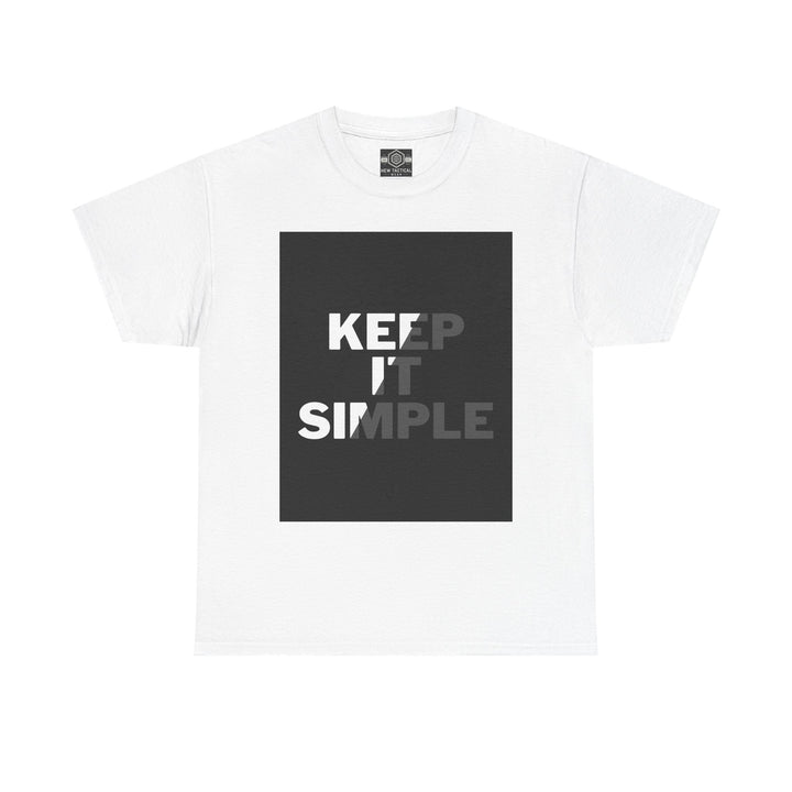 Keep It Simple Woman Heavy Cotton Tee - Minimalist Style T-Shirt for Everyday Wear