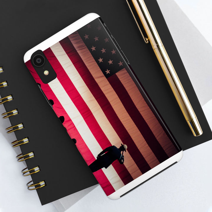 Patriotic Tough Phone Case - American Flag Design