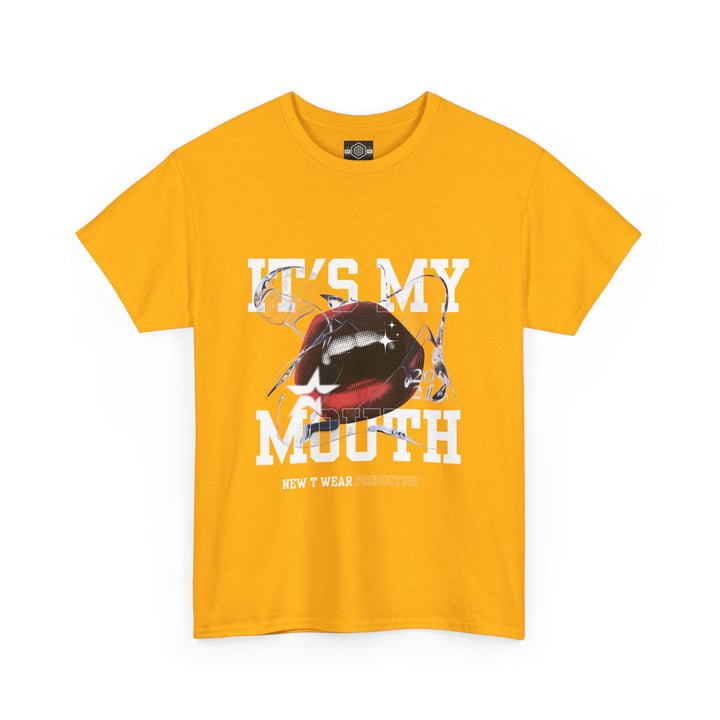 Trendy Graphic Tee - "It's My Mouth" Statement Shirt for Everyday Wear