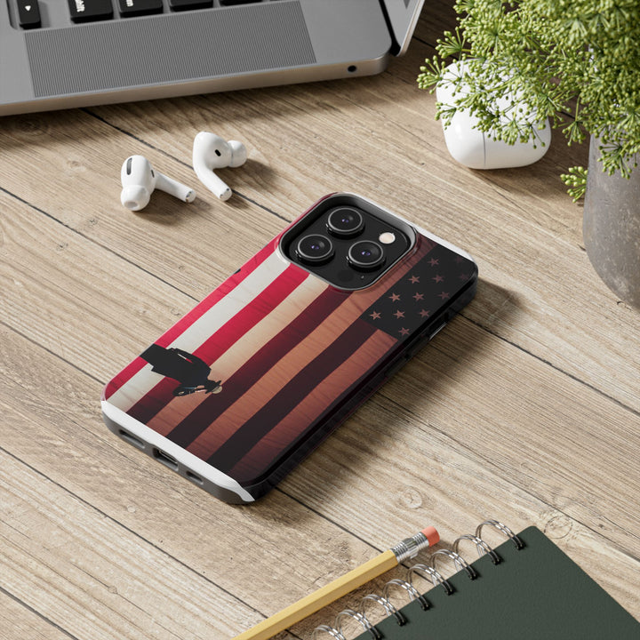 Patriotic Tough Phone Case - American Flag Design