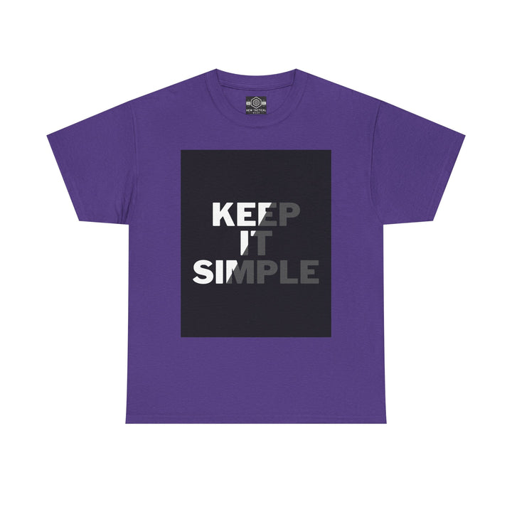 Keep It Simple Woman Heavy Cotton Tee - Minimalist Style T-Shirt for Everyday Wear