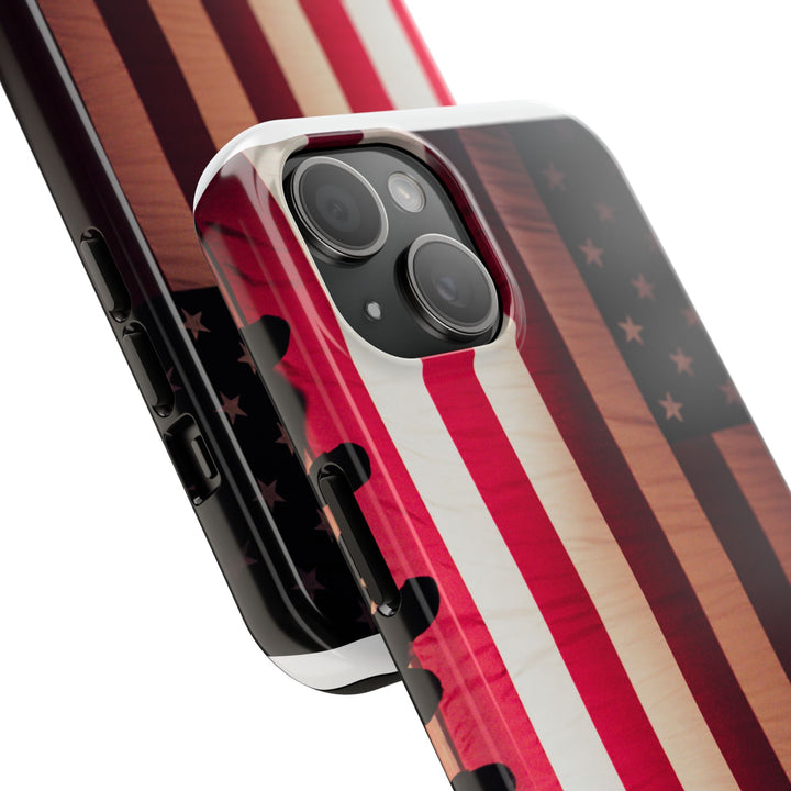 Patriotic Tough Phone Case - American Flag Design